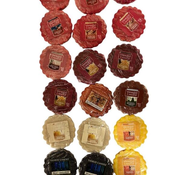 Fall Yankee Candle Tarts Lot of 18 Assorted Scents - Picture 2 of 7
